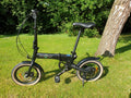 Folding Bicycle Ecosmo 16" Wheel Black Alloy 6SP Shimano Gear, DualDisc