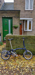 Brompton M6L (6 Speed)  folding bicycle -Cobalt  Blue. Includes Messenger Bag!!