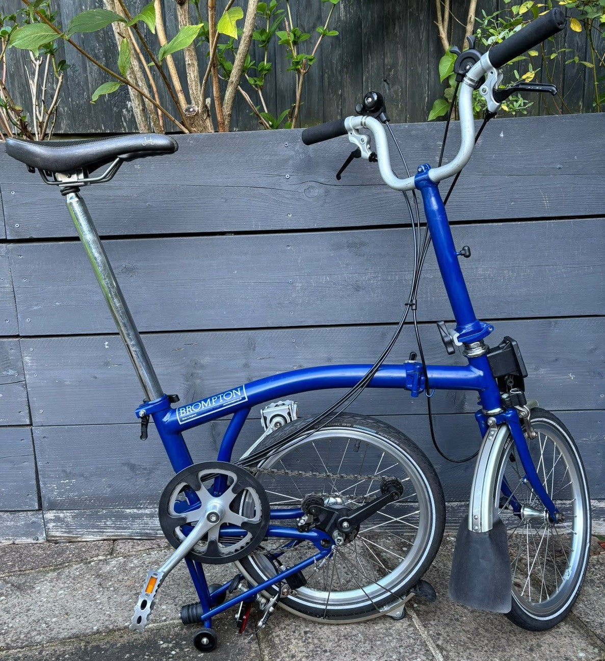 Brompton M6L C Line 6 Speed Folding Bicycle in Cobalt Blue Excellent Condition