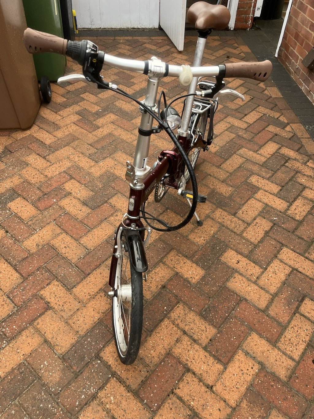 Bickerton Junction 1707 20in Folding Bike V-Brake Flat Bar Derailleur Red