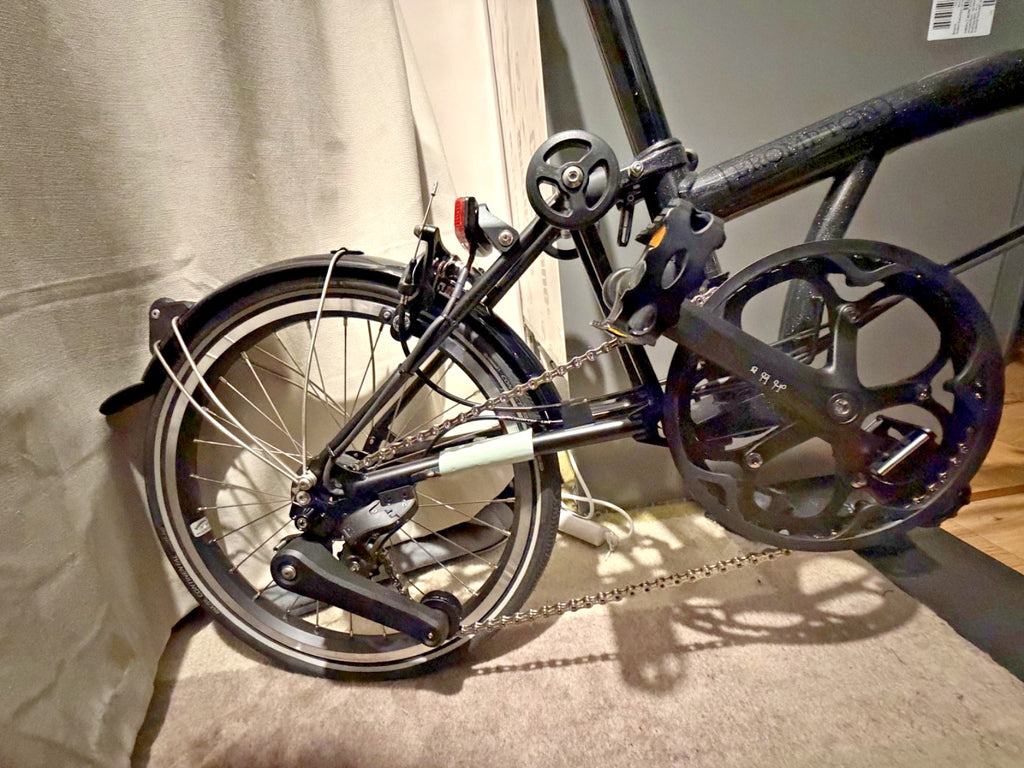Brompton Electric P Line Urban Folding Bike – Midnight Black