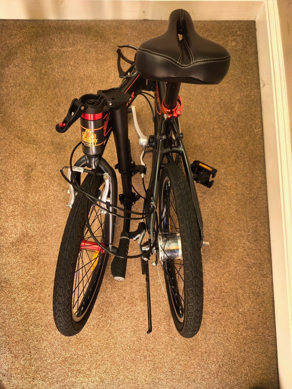 Forever adult folding bicycle  20" - Black