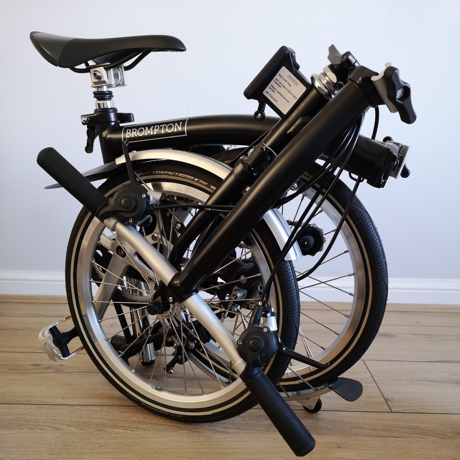 Brompton C Line Explore 6-Speed Matte Black Low Handlebar Folding Bicycle