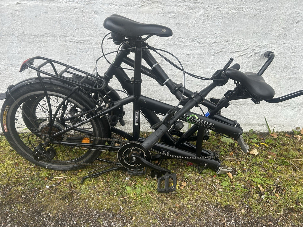 Ecosmo 20TF01BL 20 Inch Wheel Folding Tandem Bicycle Bike - Black