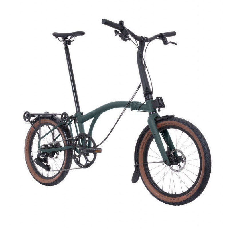 Brompton G Line, 8 speed w Roller Rack - Forest Green - Size Medium