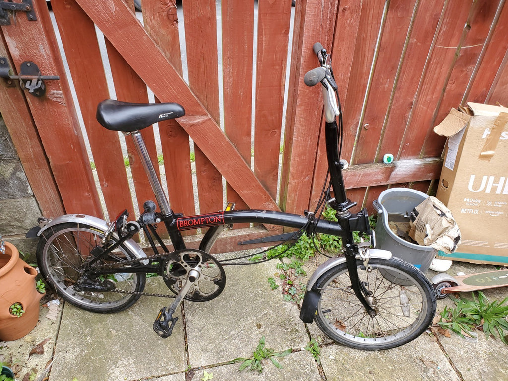 2 x Brompton Folding Bike 3 Speed Black Need service.