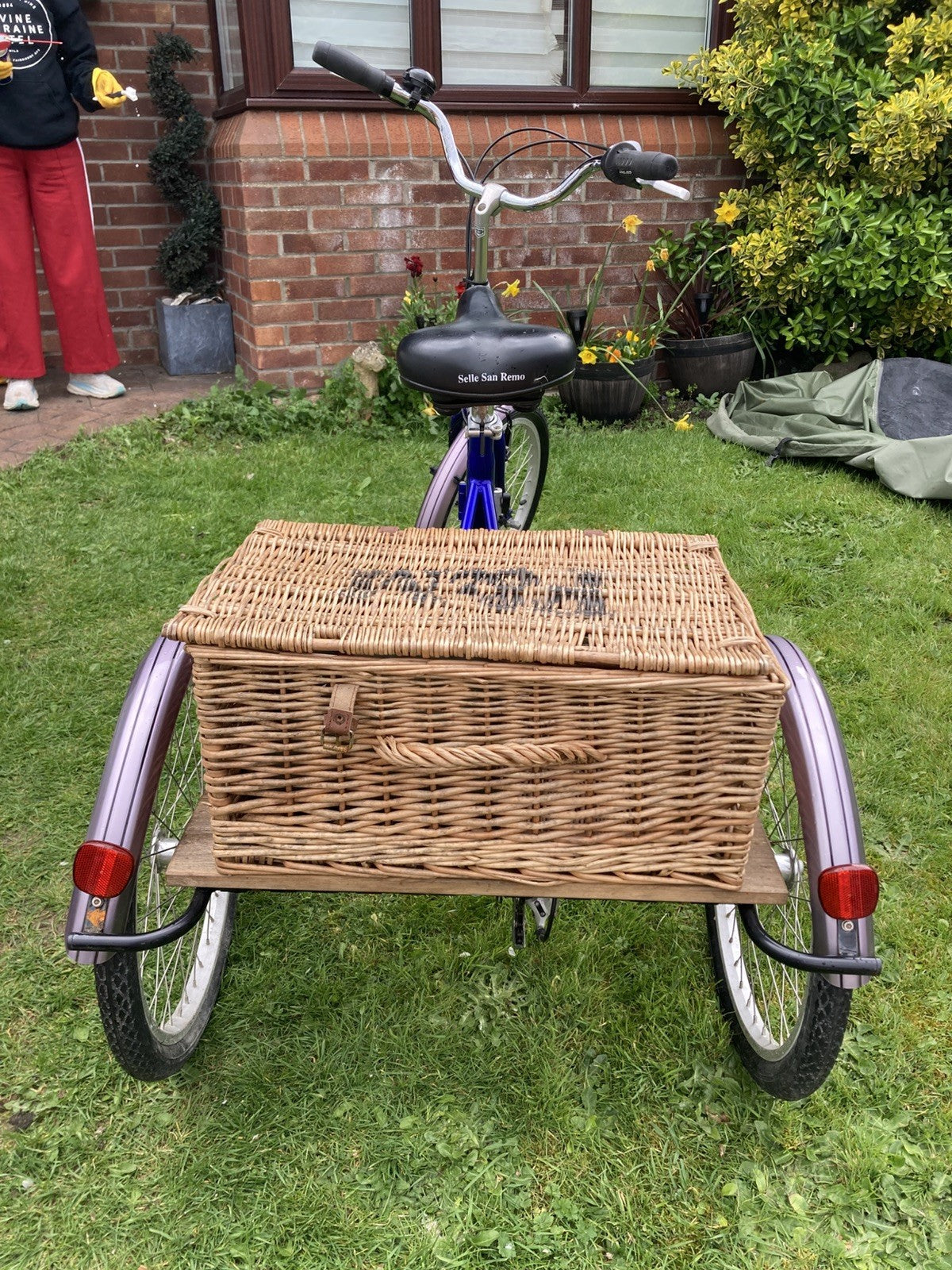 Pashley Tri-1 Adult Foldable Tricycle Trike with F&M basket, cover & extras