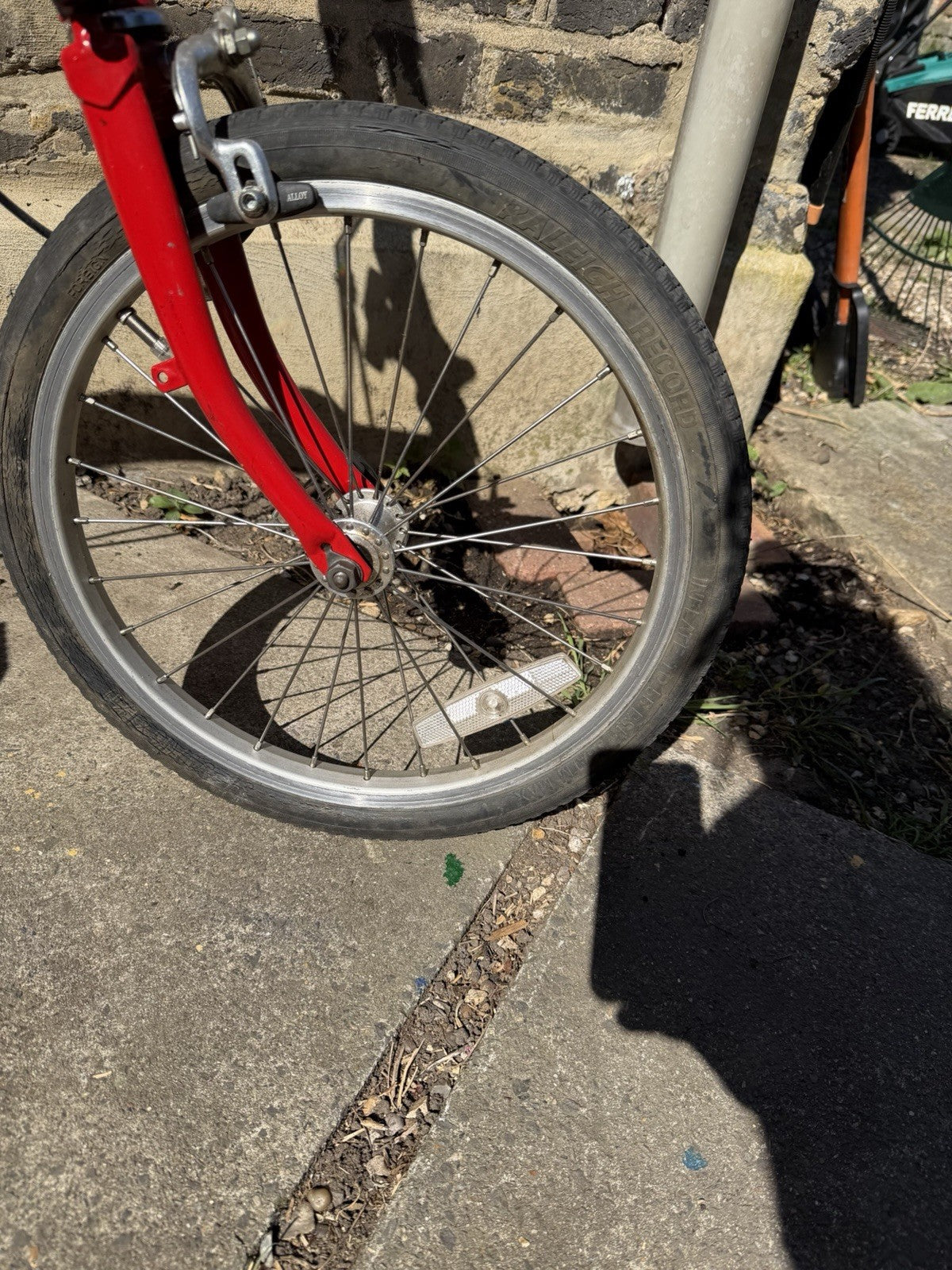 Brompton Folding Bike 3-Speed, Red- Old Model