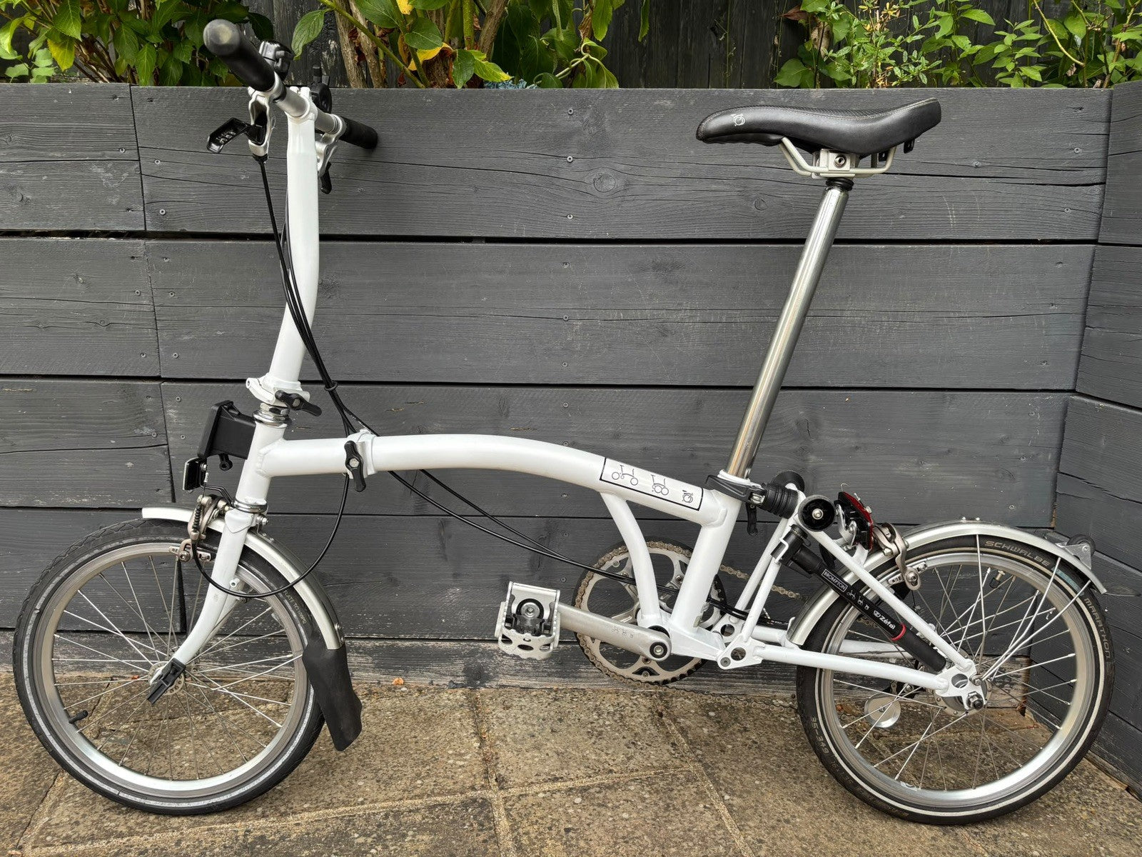 Brompton S3L Folding Bike 3 Speed C Line in White