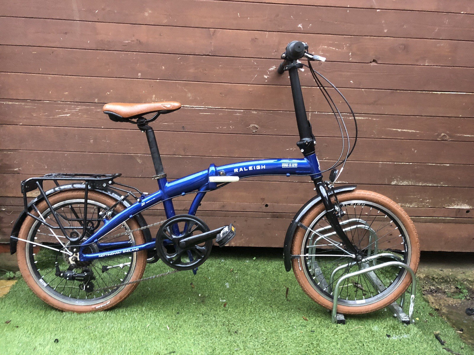 Raleigh Stowaway Folding Bike 2023 Blue Good Condtion Shimano 7 Speed