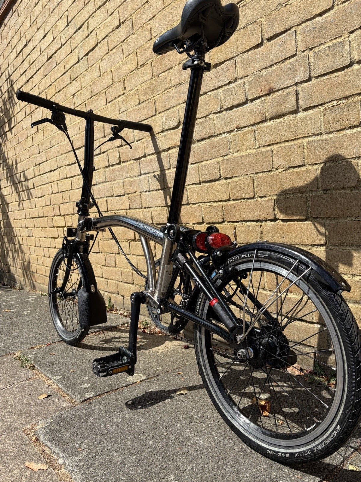 Brompton Nickel Edition 2017 Folding Bike 16in Black/Silver 2-Speed Mudguards