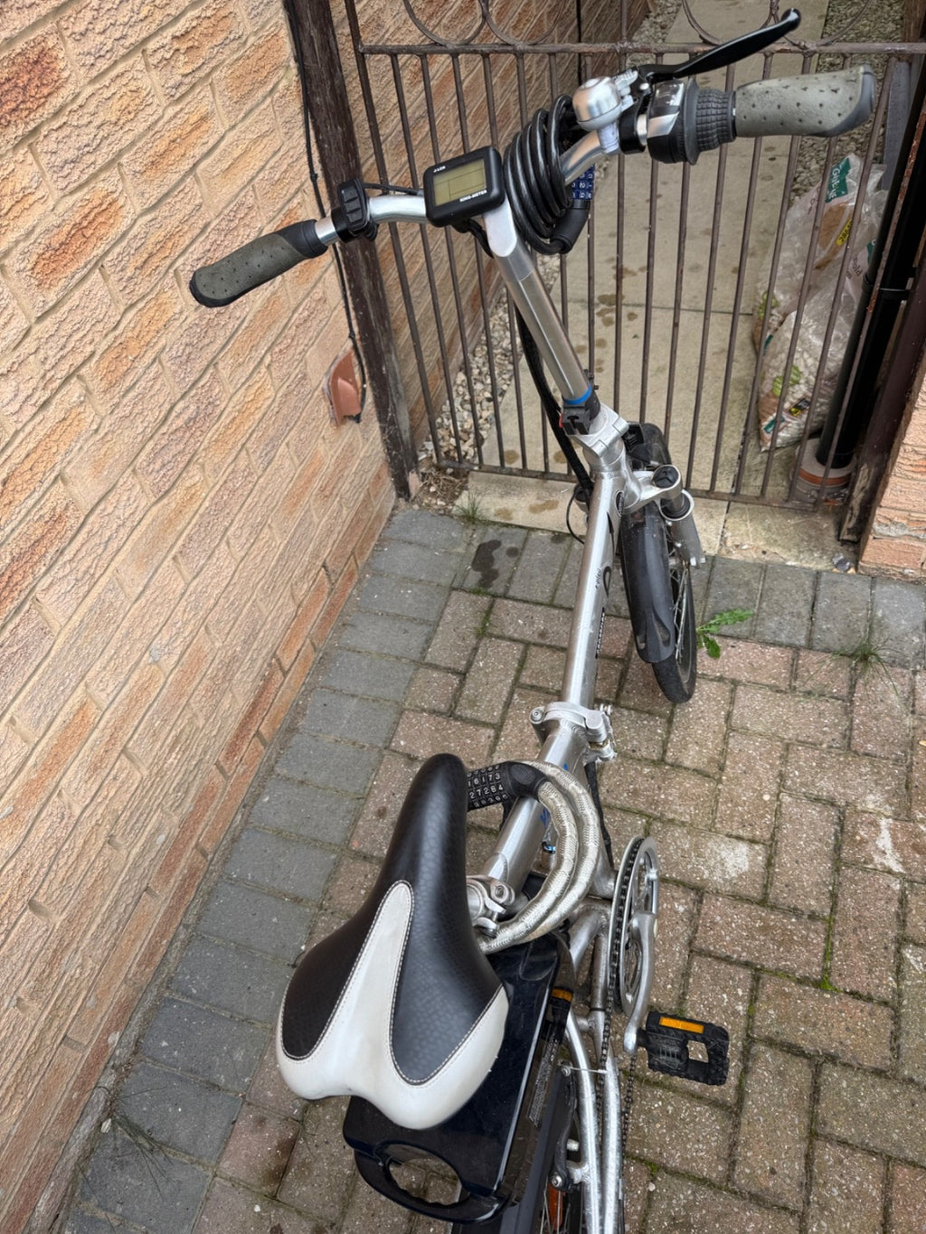 Two used foldable, pedal bikes with Shimano gears and front/back suspension