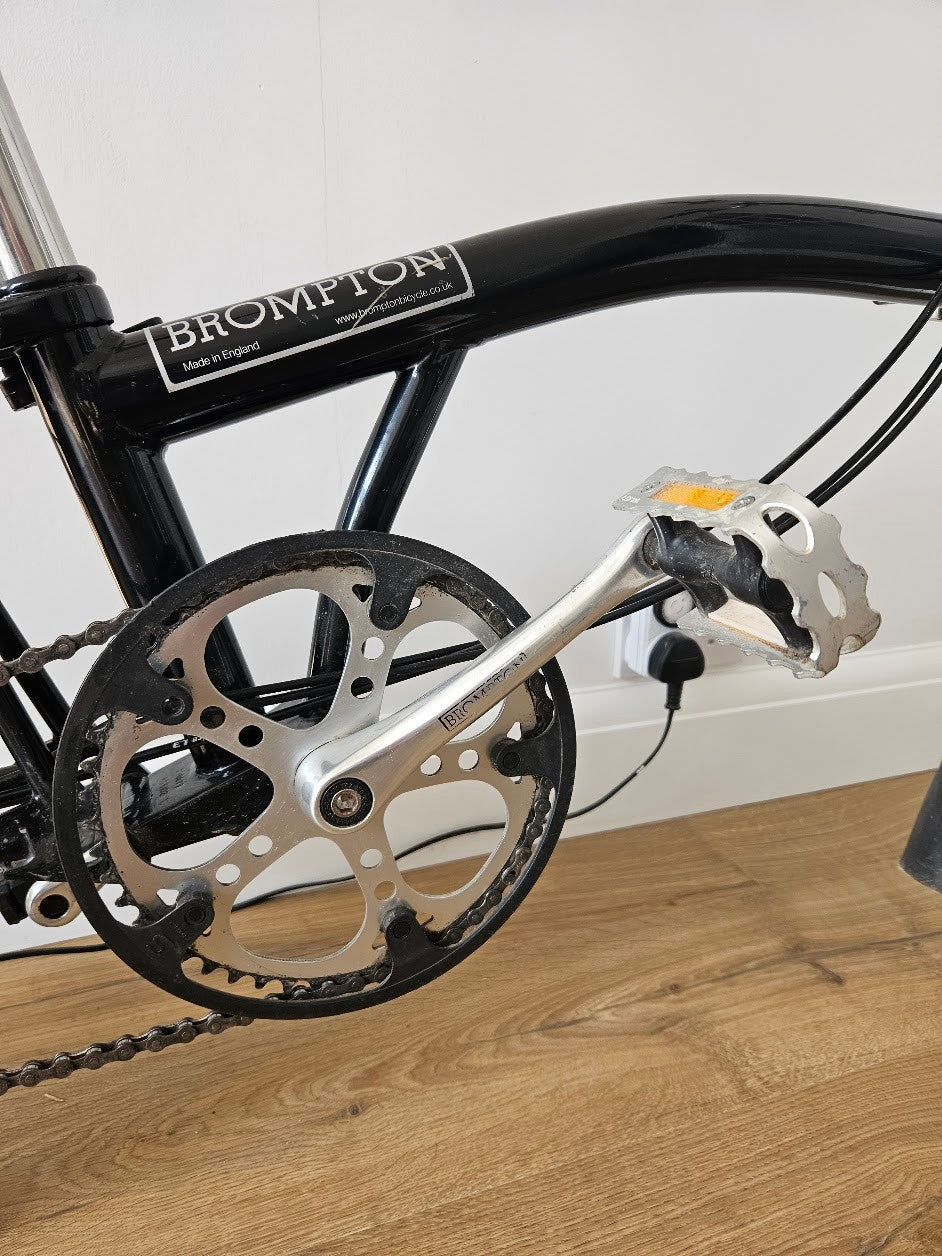 Brompton M6L Folding Bike - Black - 6 gears.