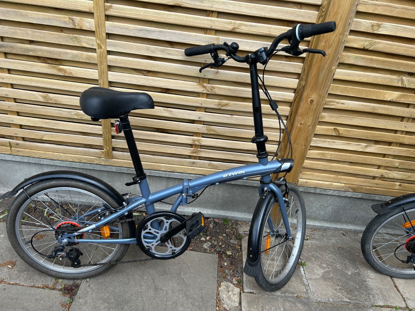 Decathlon BTWIN folding bike, 120. Grey, 6 speed