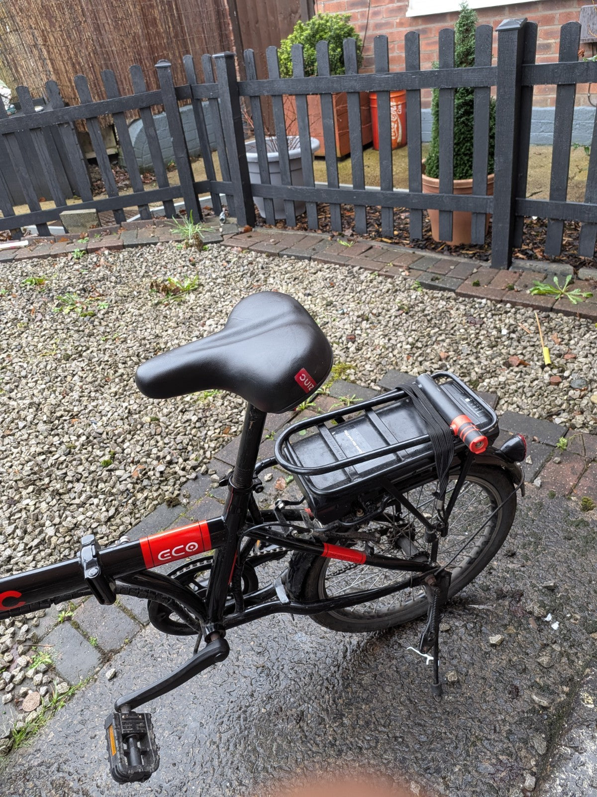 Zinc 20 Inch Wheel Size Eco Unisex 36V Folding  Bike, Black comes with charger