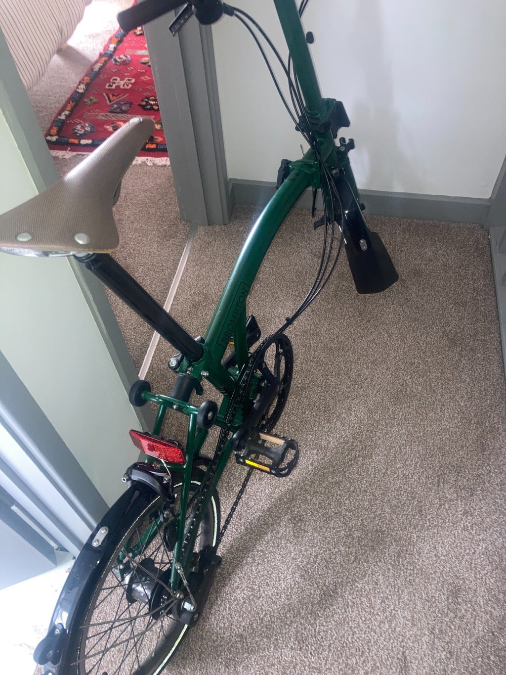 Brompton 2024 Brompton C Line M6L Black Edition Folding Bike - Racing Green