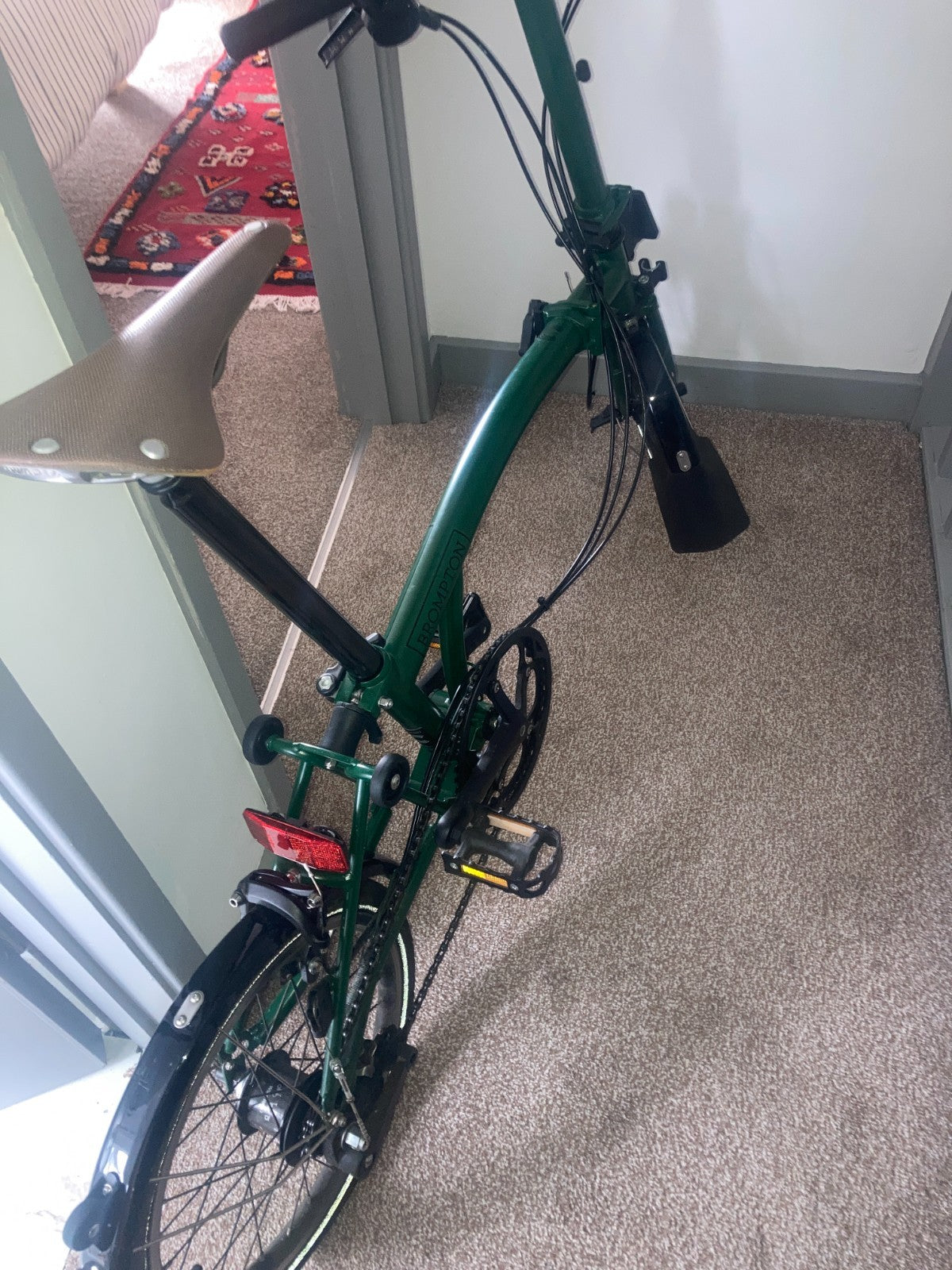 Brompton 2024 Brompton C Line M6L Black Edition Folding Bike - Racing Green