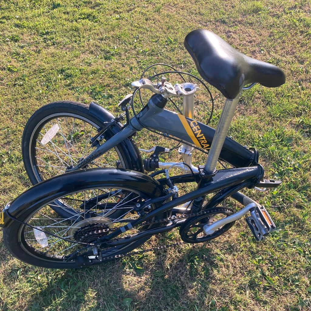 Compass Central Folding Bike 20in 7-speed RevoShift Shimano Gears - Alloy Frame