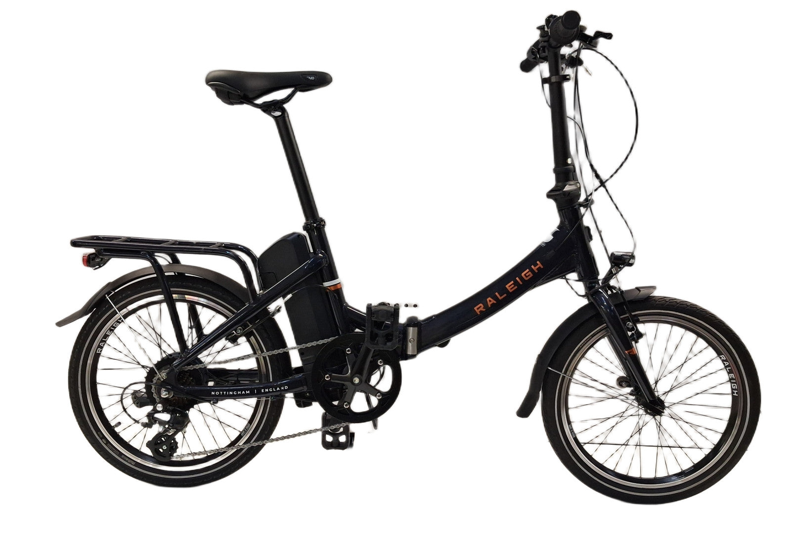 Raleigh Stow-E-Way Compact Lightweight Folding E--Bike - Black (Used/Scratched)