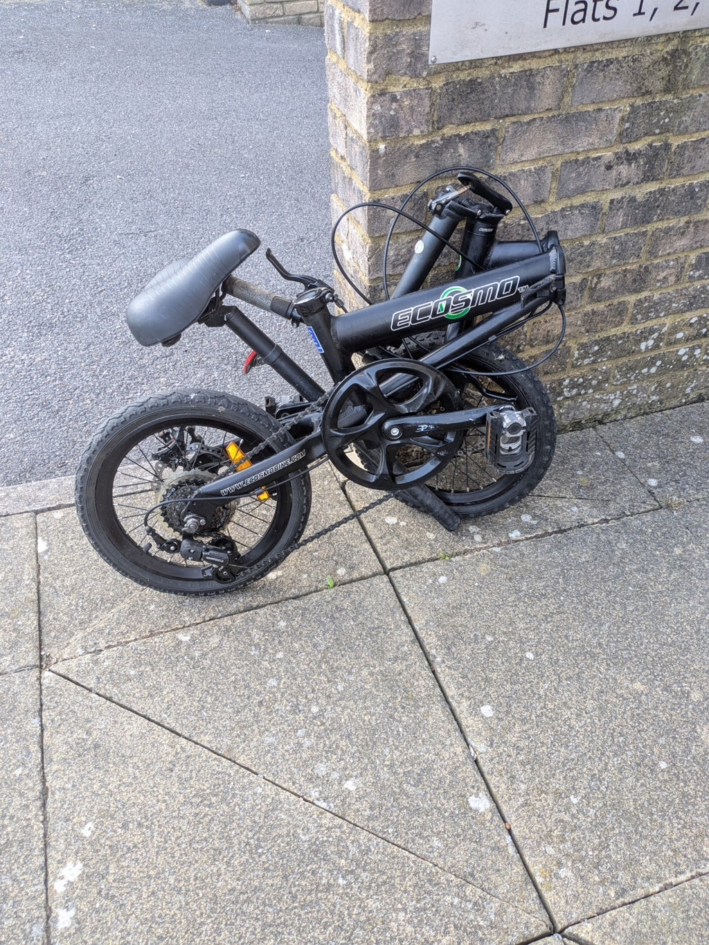 E-cosmo Fold-Up Bike Unisex Adults or children, adjustable