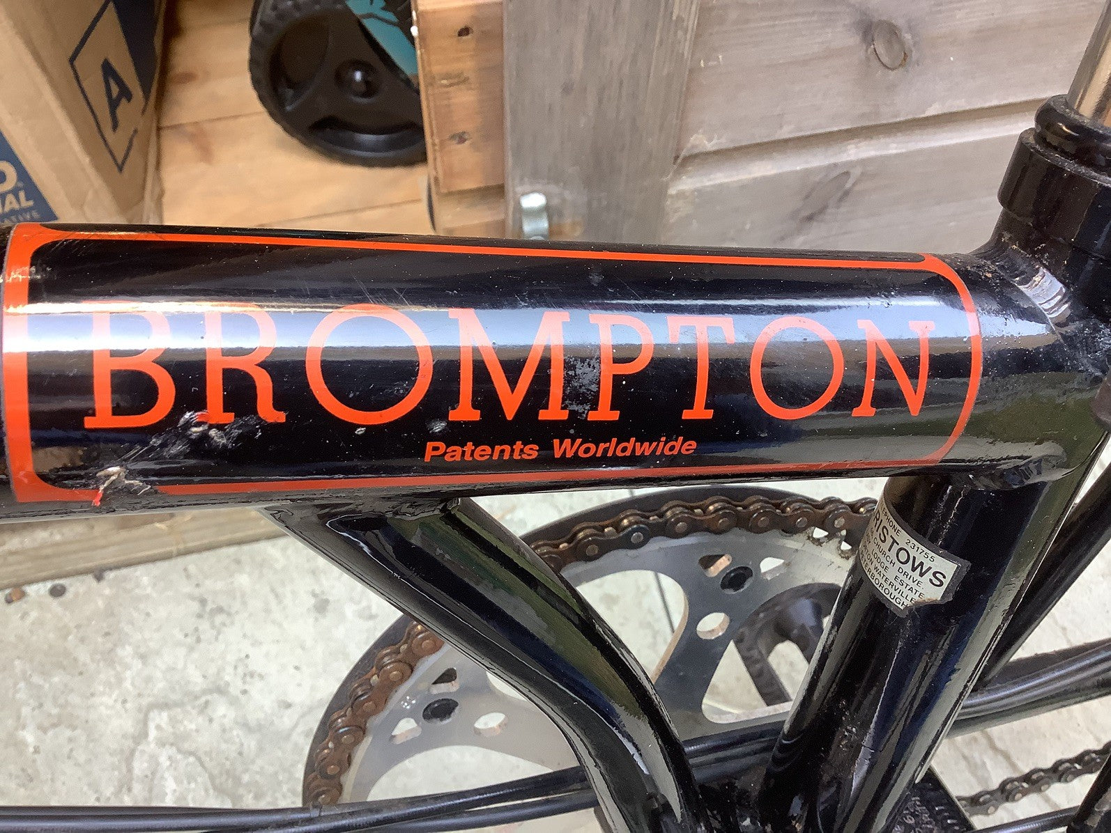 Vintage Original Low Mileage Brompton C Line 5 Gear 1988 T5M and Storage Bag