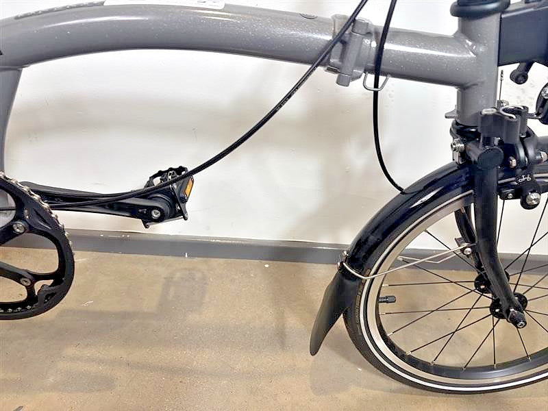 Brompton P Line 4 Speed 2022 Low Handlebar Folding Bike - Storm Grey