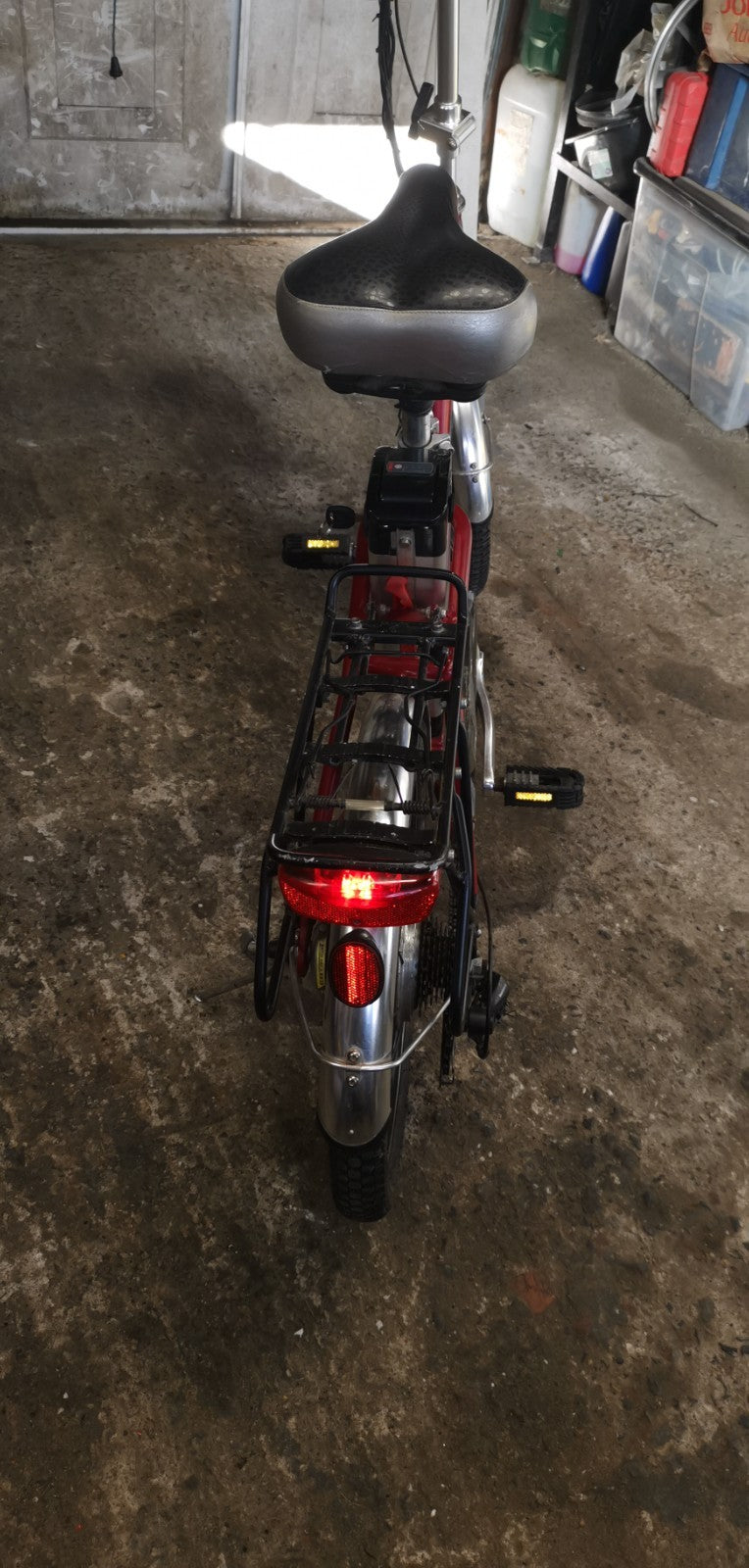 PRO-RIDER 20in E-Folding Bike 250W 36V 25km/h red