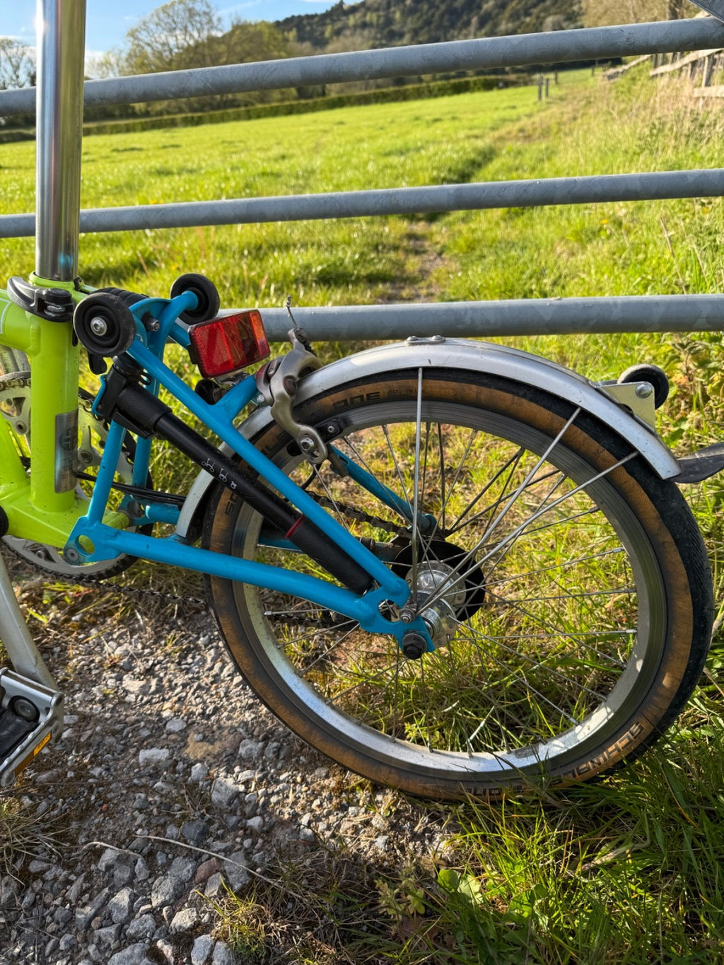 Brompton S2L folding bike - freshly serviced, new chain and wheels