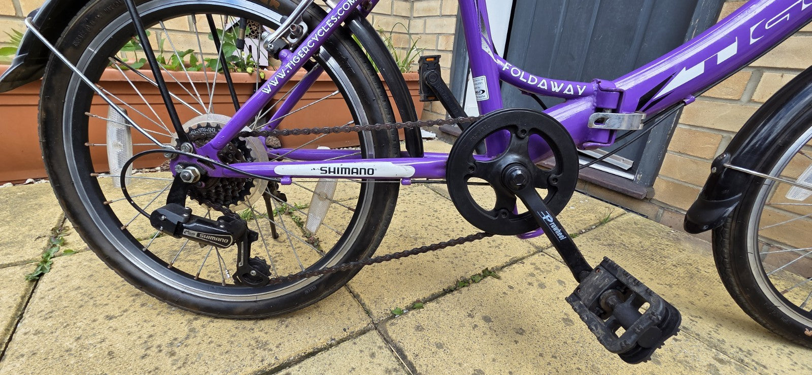 Tiger Foldaway 20" Wheel Folding Bike - 6-Spd Shimano - Purple - Great Condition