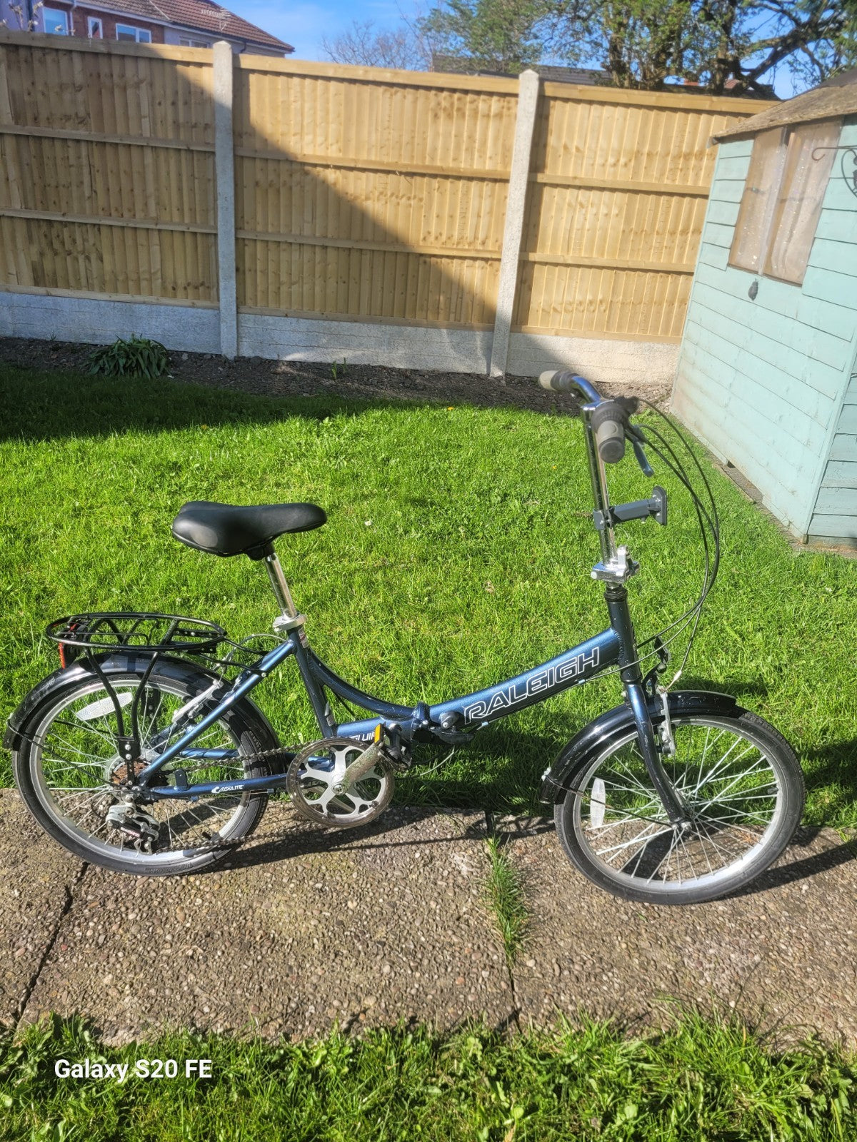 Fold Up Bicycle Raleigh Foldaway Bike. Recycling project, needs service