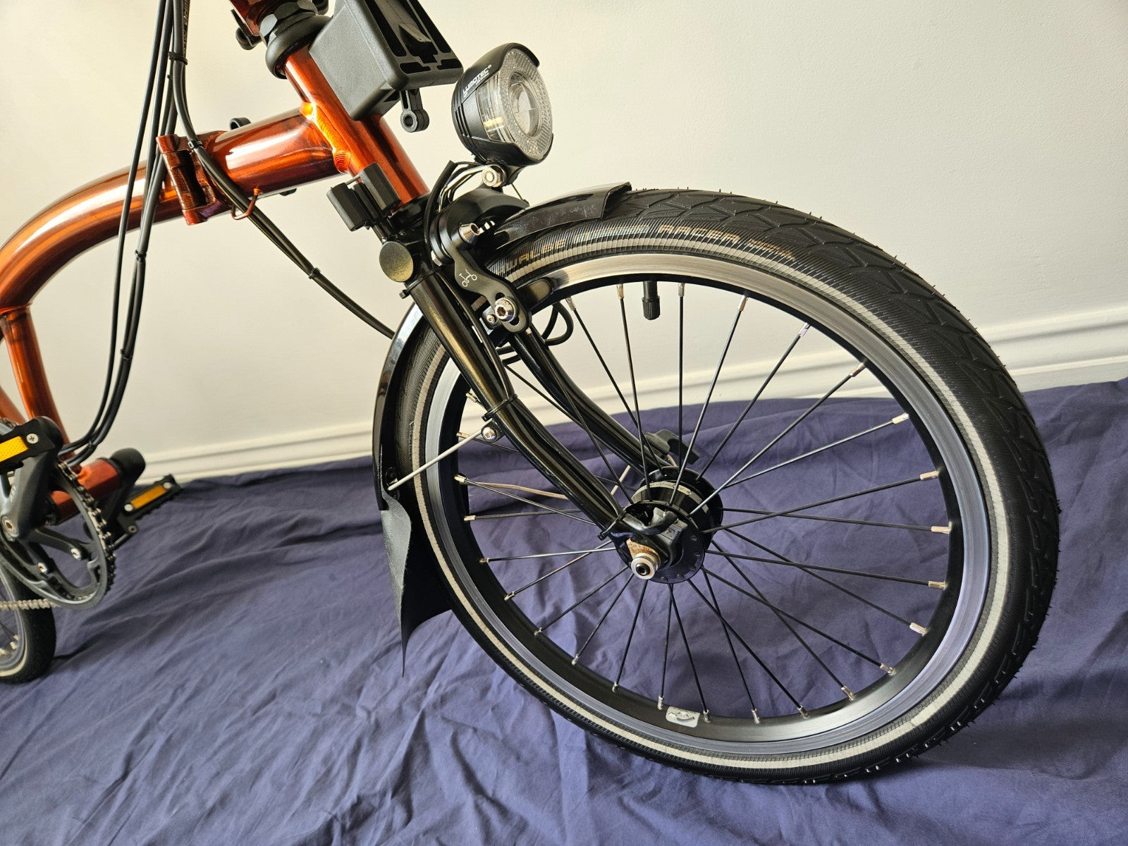 Brompton M6LX Superlight Titanium 6 Speed Flame Lacquer Excellent Condition