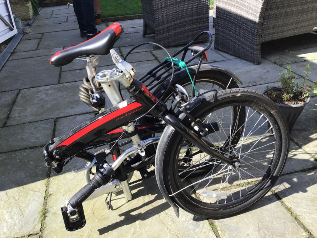 Claud Butler Nimbus Folding Bike - Lightweight Aluminium- Red/black