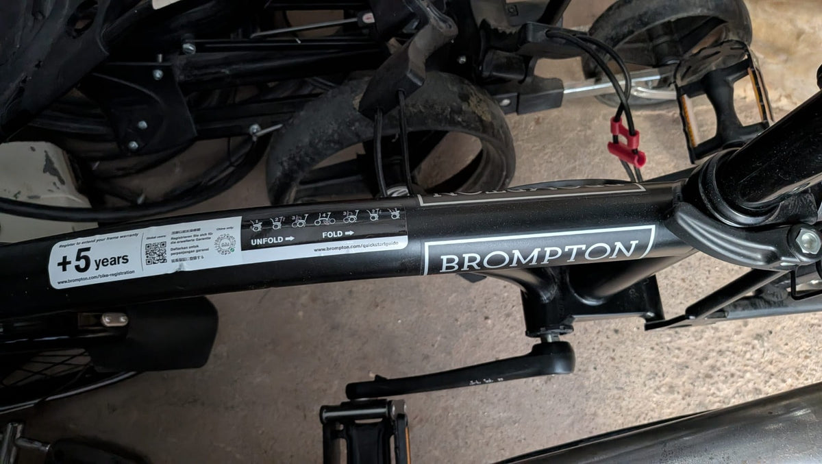 Brompton C-line 6 Speed Black Fold Away Bike Nov 2022. Unused