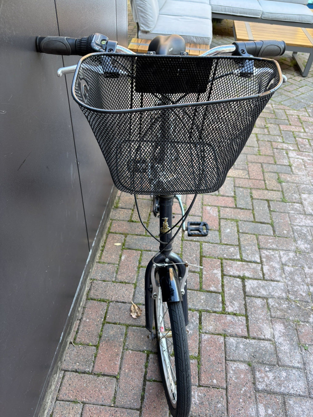 Vintage Blue Folding Bike Raleigh Swift 20 Inch Wheels Aluminium Frame Gears