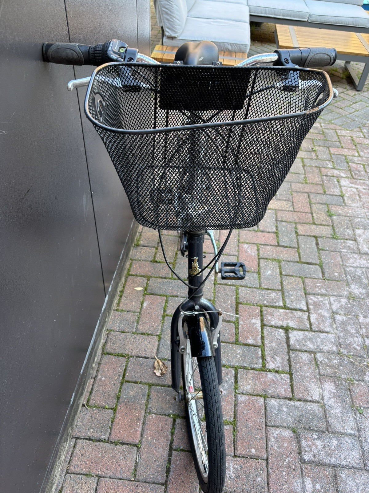 Vintage Blue Folding Bike Raleigh Swift 20 Inch Wheels Aluminium Frame Gears