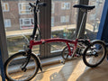 Brompton Folding Bike- Red and Black GUC