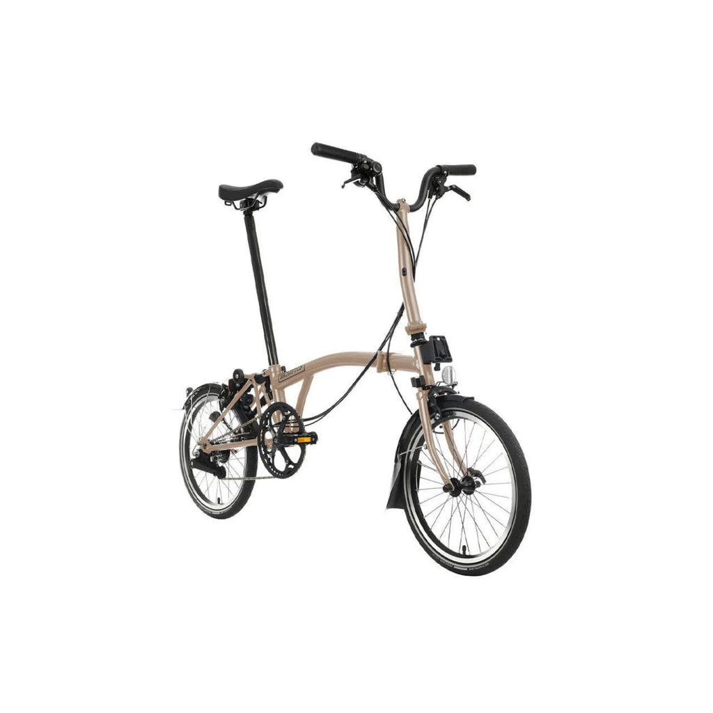 Brompton C Line 6 Speed 2024 Mid Handlebar Folding Bike - Dune Sand - NEW