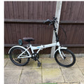 Cross CRF300 Folding Bike 20in White/Black Steel Kickstand Rear Rack