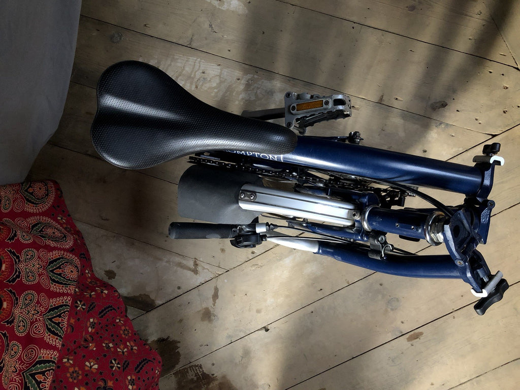 Brompton M3L 3 Speed Folding Bike C-line Equivalent Tempest Blue