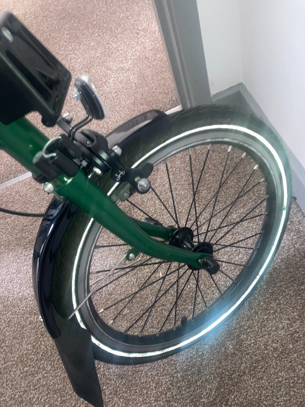 Brompton 2024 Brompton C Line M6L Black Edition Folding Bike - Racing Green