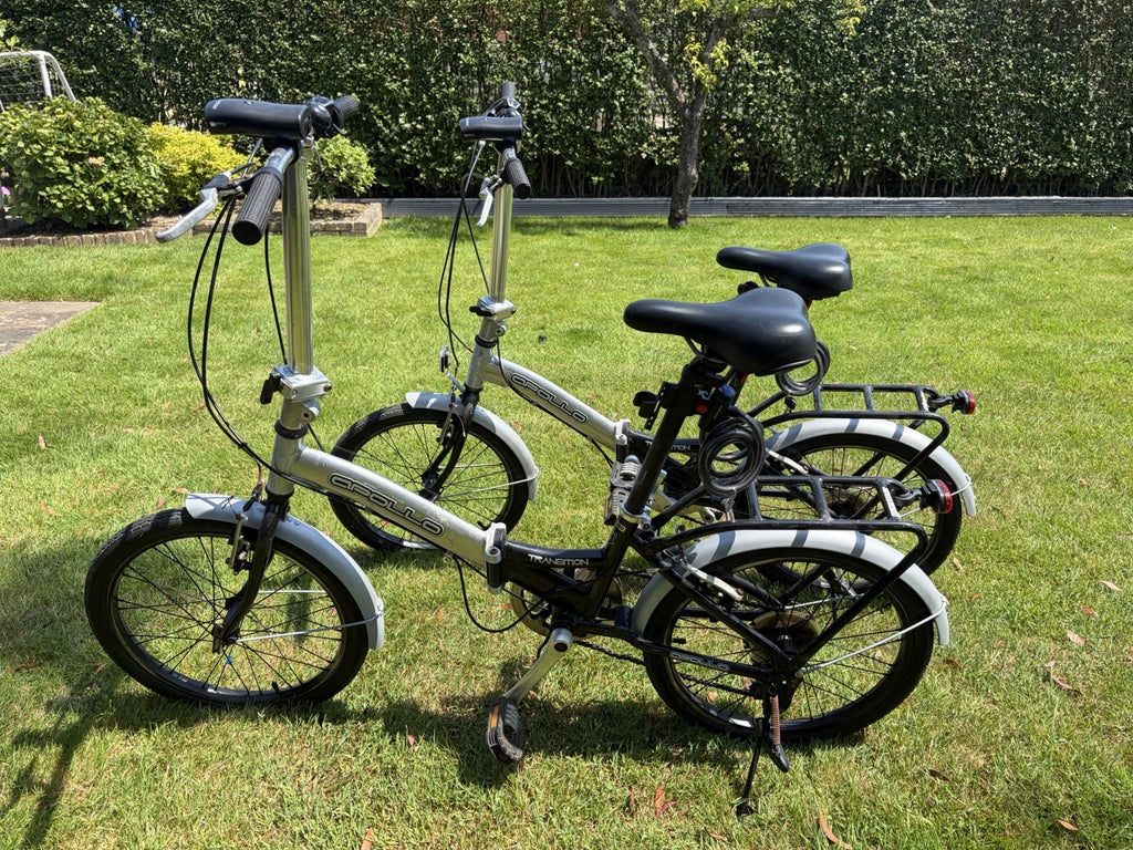 Pair of Folding Bikes His and Hers Folding Bikes 20" Wheels Ready To Go
