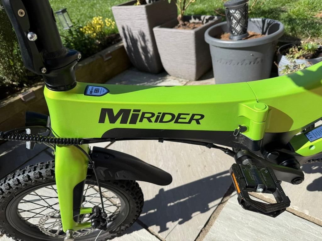 MiRider One Folding Electric Urban Bike - Acid Green - Amazing Condition