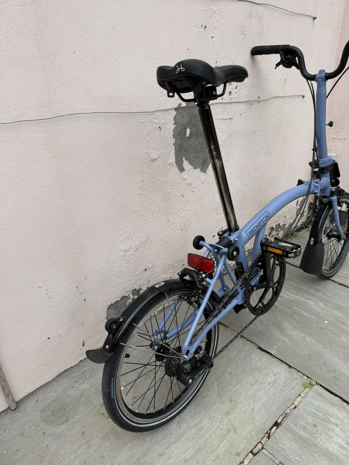 Brompton C Line 2023 - 2 Speed - Cloud Blue and Black