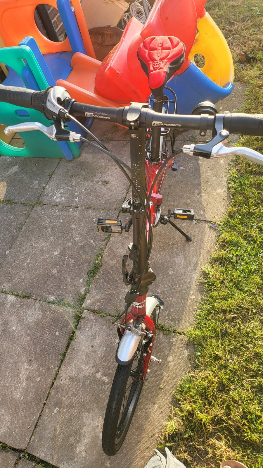 Red Career Foldable Lightweight Bicycle Bike