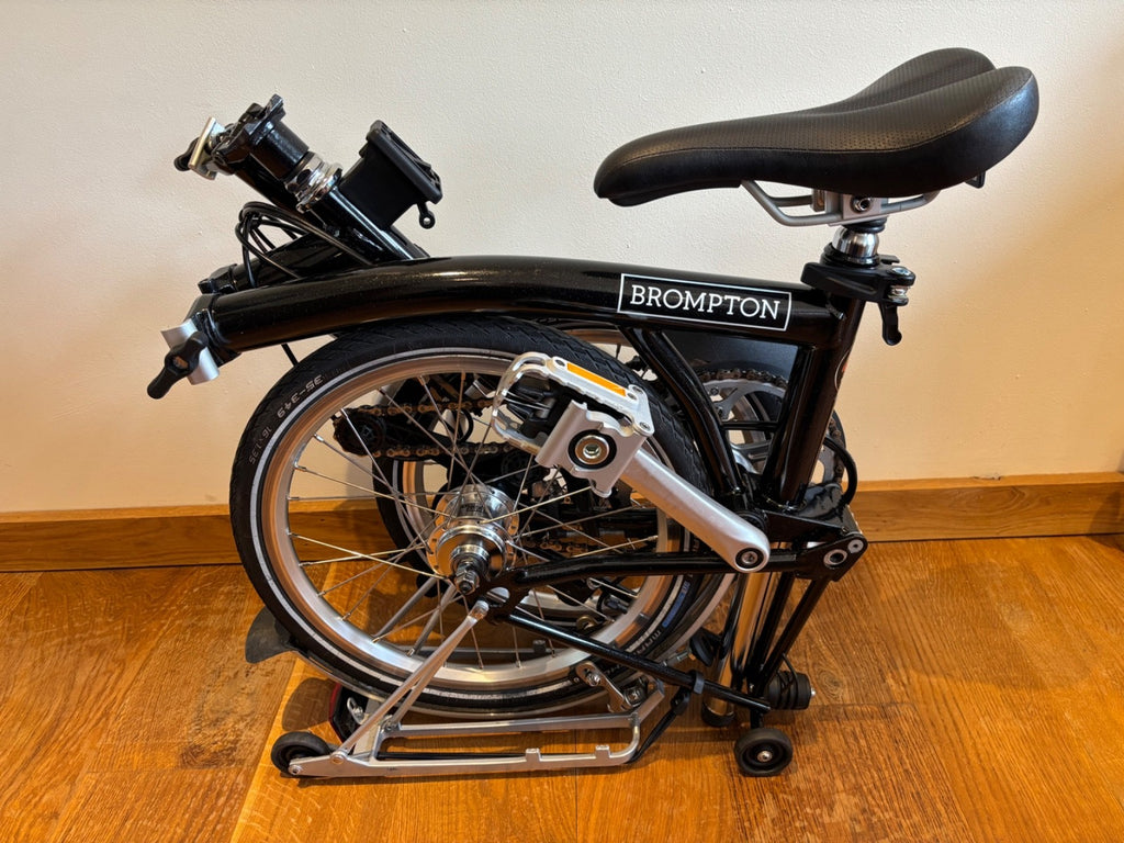 brompton folding bike H6R 6 speed, black