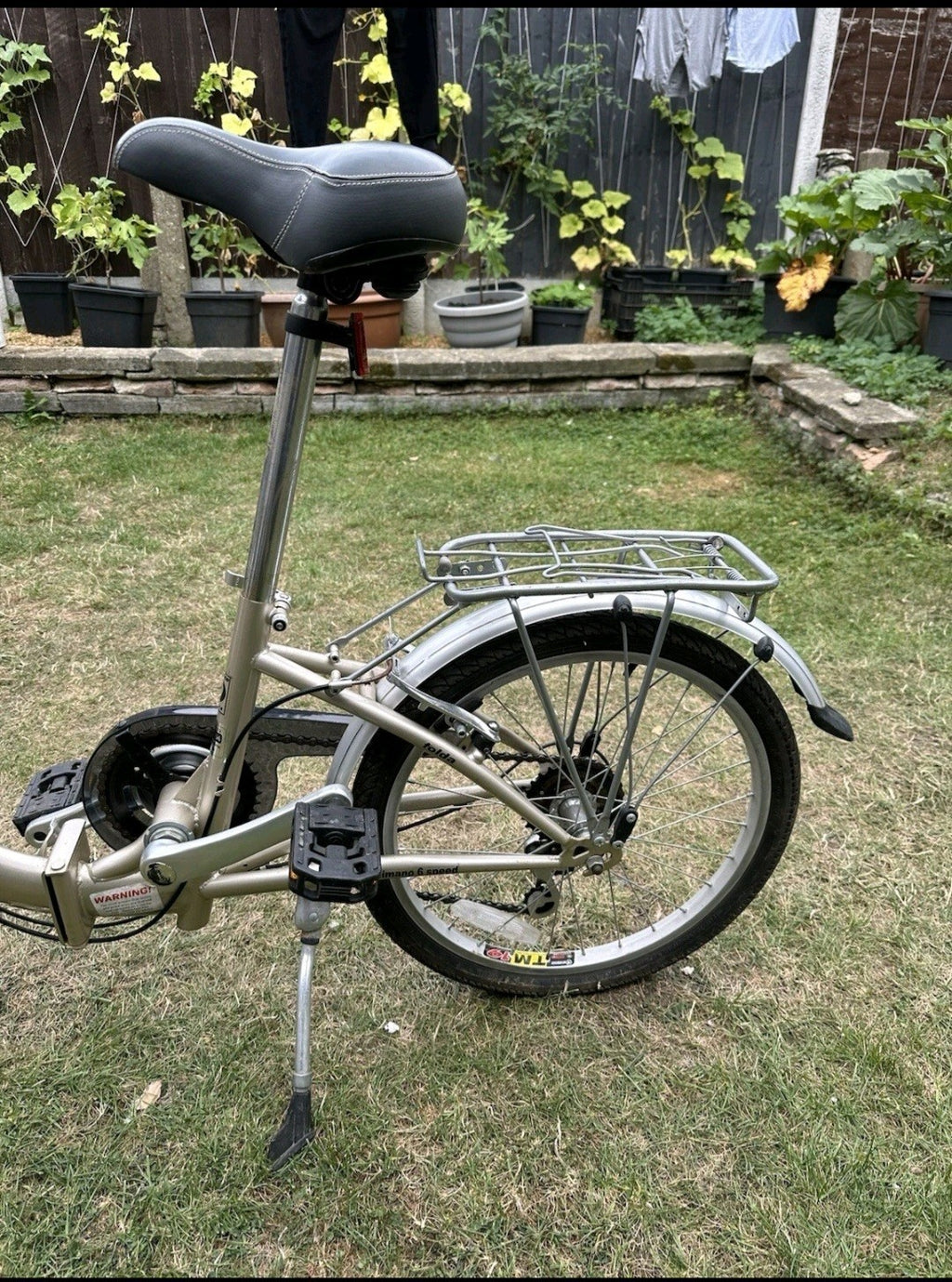 Ammaco Unisex City Folding Bike 20 Inch 6 Speed Bicycle Beautiful Color