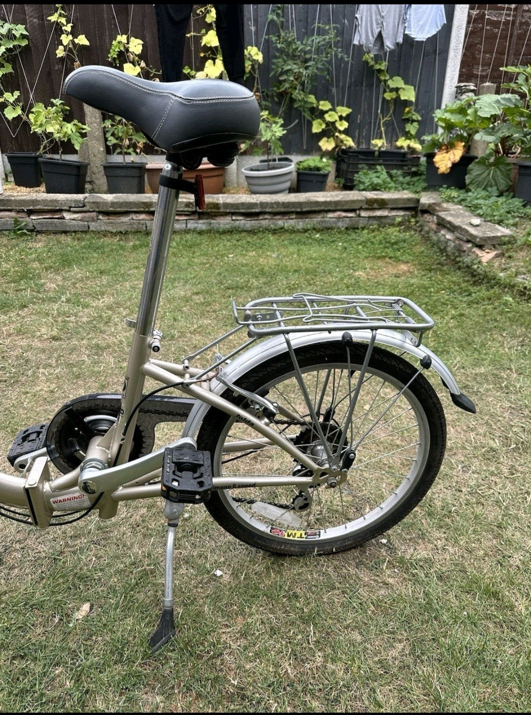 Ammaco Unisex City Folding Bike 20 Inch 6 Speed Bicycle Beautiful Color