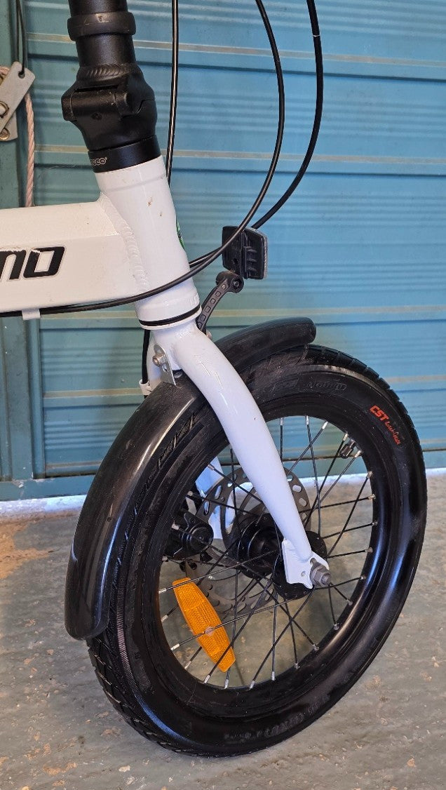 ECOSMO 16" Lightweight Alloy Folding City Bike Bicycle,6 Speeds, Dual Disc brake