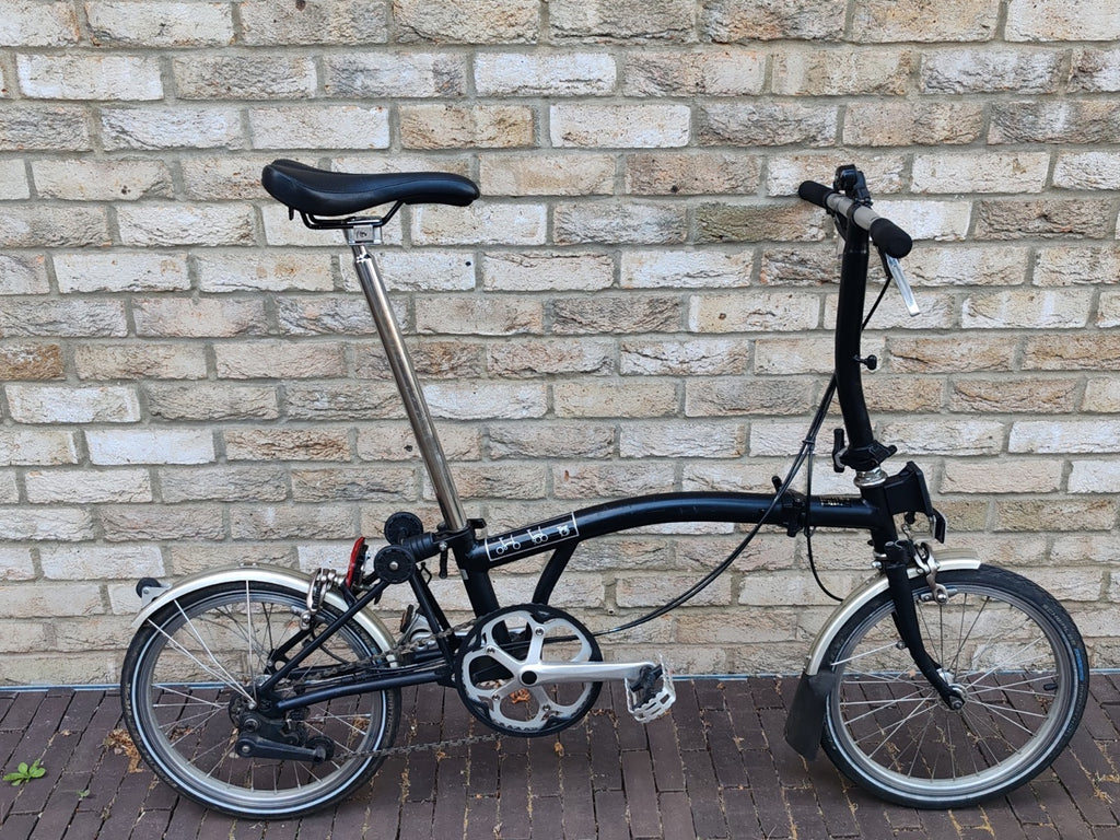 Brompton S2L 2 Speed Folding Bike Black Mudguards No Rack