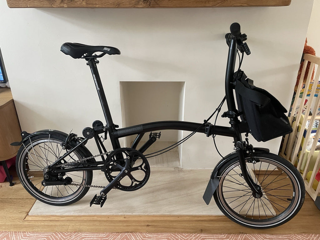 Brompton S2L Folding Bike – 2016 – Black Edition – 2 Speed